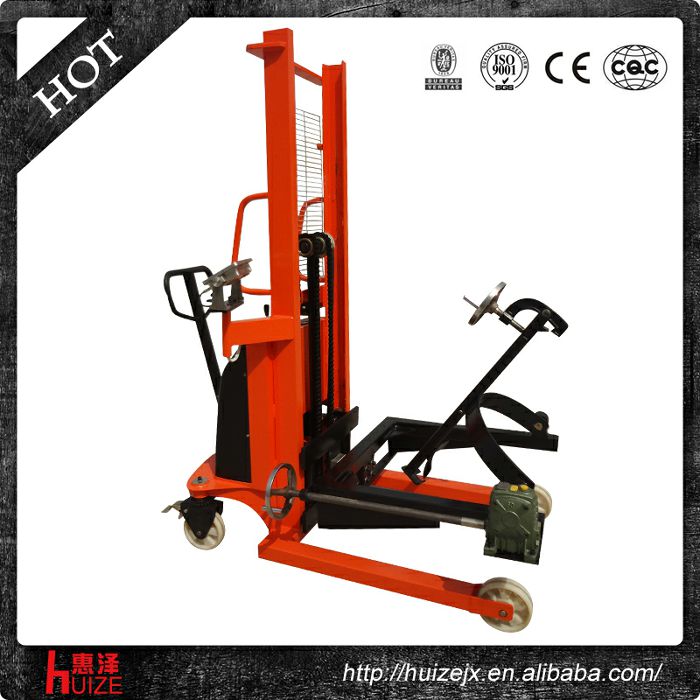 半電動(dòng)稱(chēng)重油桶車(chē)（夾鐵桶，手搖翻轉(zhuǎn)倒料）2